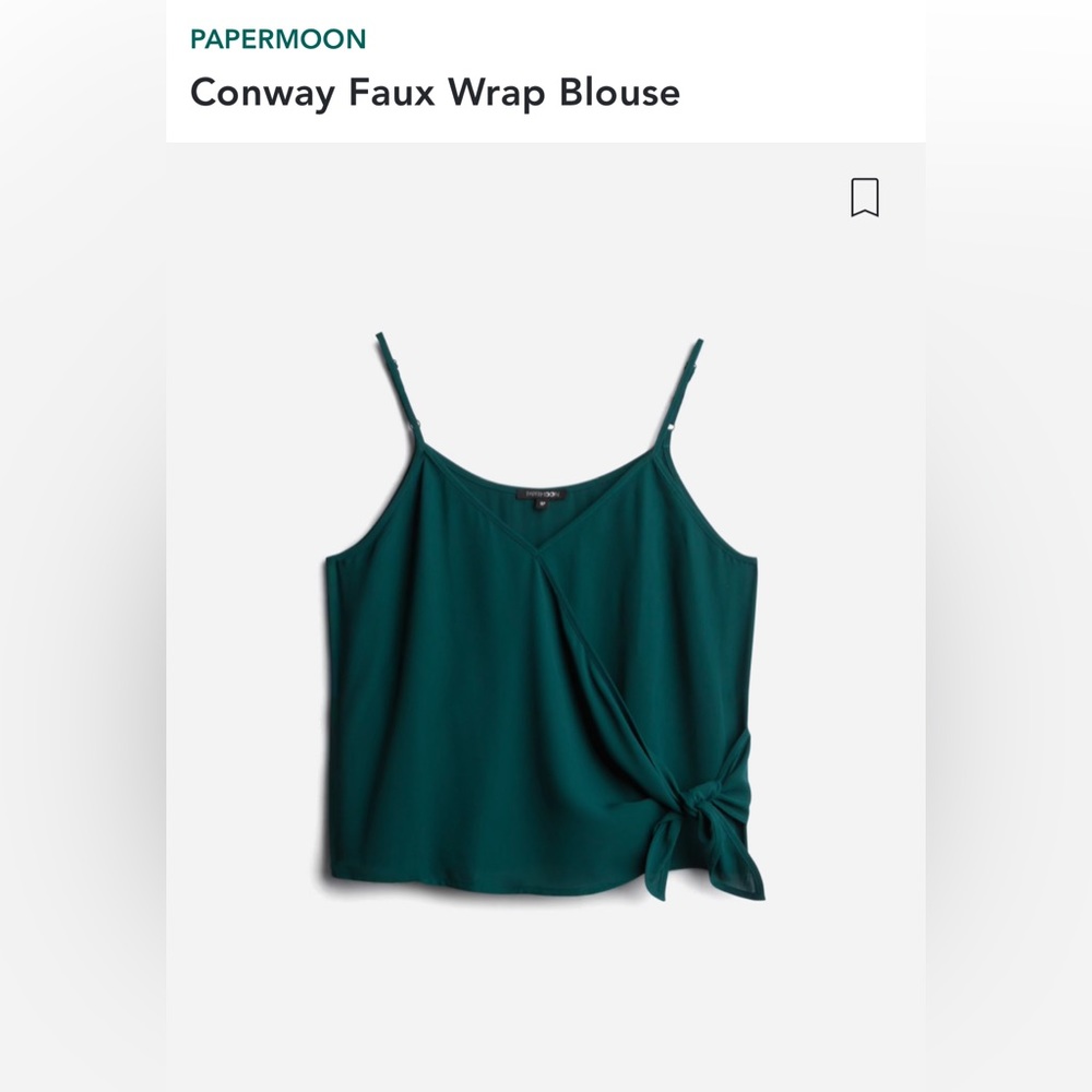 NWT Conway Faux Wrap Blouse
